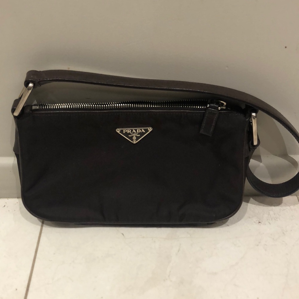 Brown small Prada purse